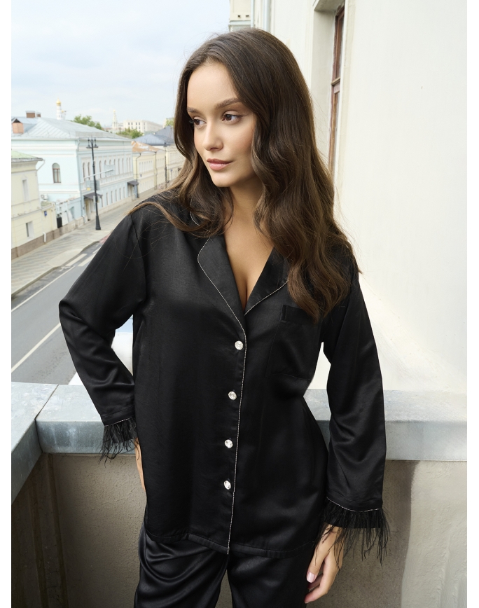 5196TCC Женская пижама (Дл.рукав+брюки) 5196TCC Женская пижама (Дл.рукав+брюки)